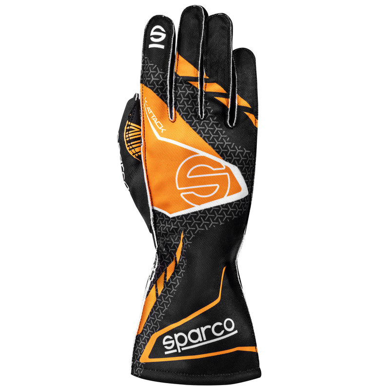 Carica immagine in Galleria Viewer, Guanti Kart Sparco K-Attack Nero / Arancione