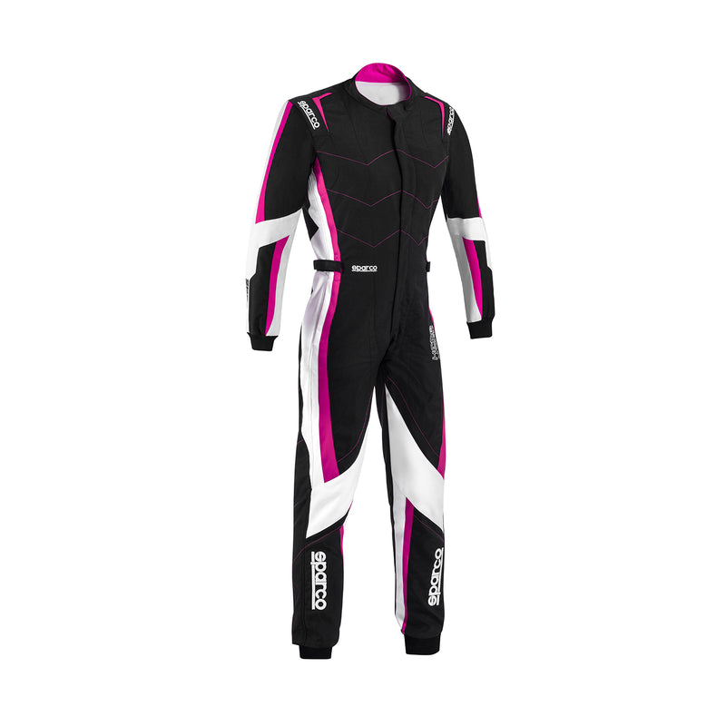 Carica immagine in Galleria Viewer, Tuta Kart Bambina Sparco Kerb Advanced Nero / Fucsia (CIK-FIA KC.017.24-0)