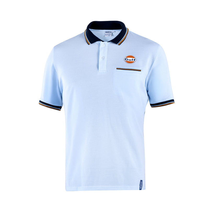 Carica immagine in Galleria Viewer, Polo in Piqué con Taschino Sparco Gulf - Azzurro