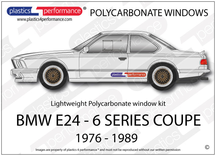 Carica immagine in Galleria Viewer, Vetri in Policarbonato per BMW E24 Coupé
