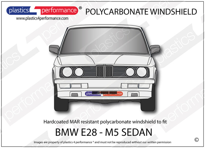 Carica immagine in Galleria Viewer, Vetri in Policarbonato per BMW E28 Berlina