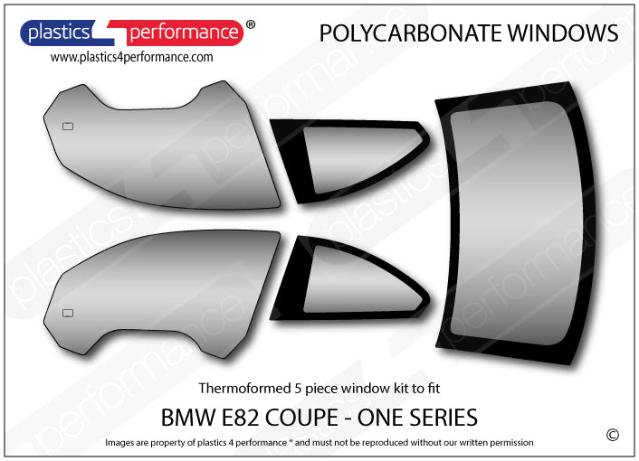 Carica immagine in Galleria Viewer, Vetri in Policarbonato per BMW E82 Coupé