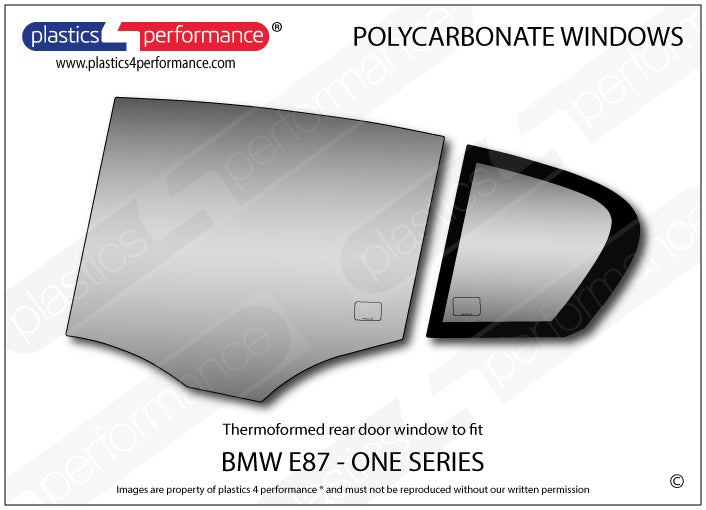 Carica immagine in Galleria Viewer, Vetri in Policarbonato per BMW E87 5 Porte