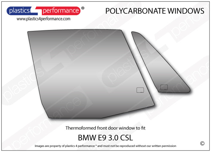 Carica immagine in Galleria Viewer, Vetri in Policarbonato per BMW 3.0 CSL E9