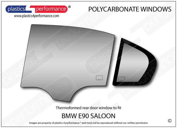 Carica immagine in Galleria Viewer, Vetri in Policarbonato per BMW E90 Berlina