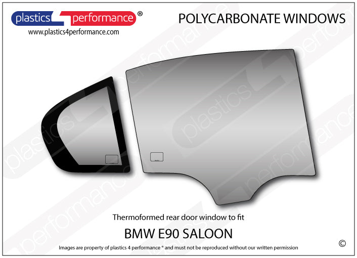 Carica immagine in Galleria Viewer, Vetri in Policarbonato per BMW E90 Berlina
