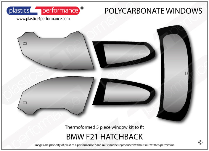 Carica immagine in Galleria Viewer, Vetri in Policarbonato per BMW F21 3 Porte