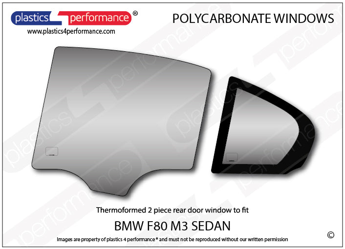 Carica immagine in Galleria Viewer, Vetri in Policarbonato per BMW M3 F80 Berlina