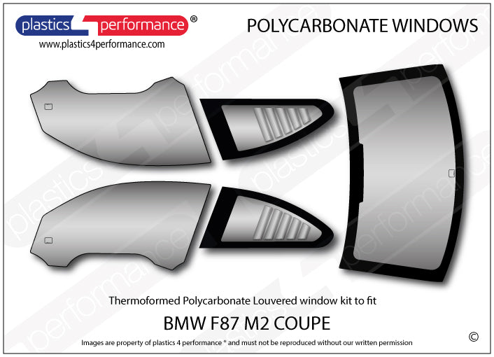 Carica immagine in Galleria Viewer, Vetri in Policarbonato per BMW M2 F87