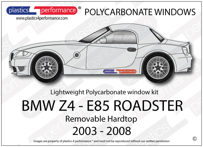 Carica immagine in Galleria Viewer, Vetri in Policarbonato per BMW Z4 E85 Roadster