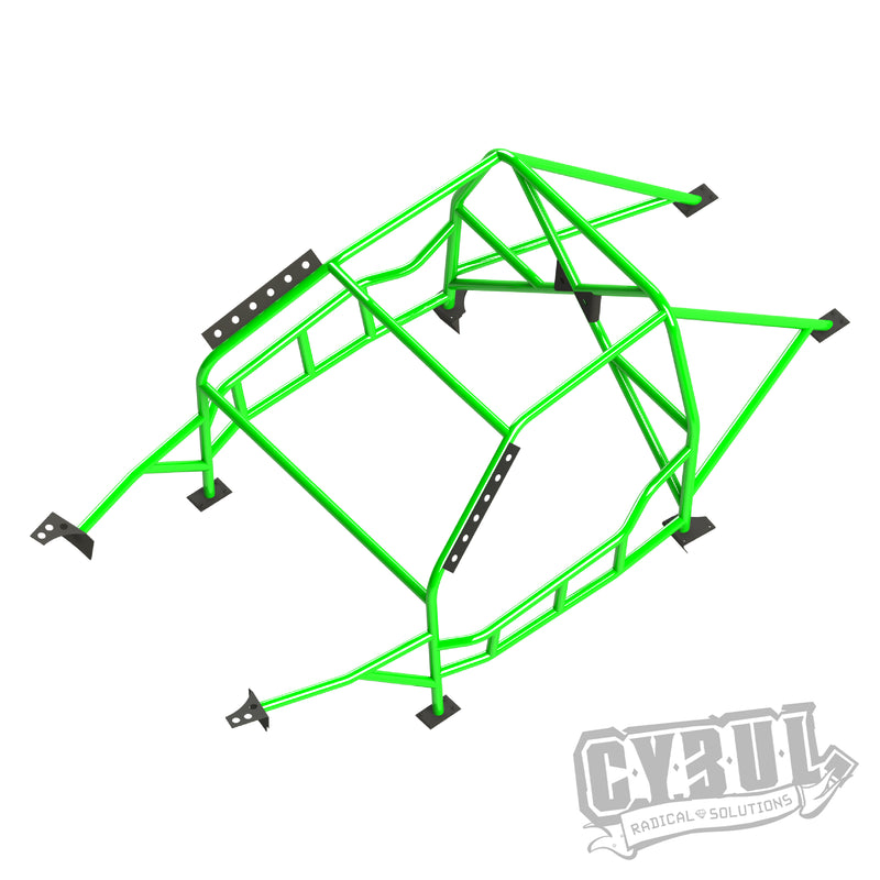 Carica immagine in Galleria Viewer, Roll Bar Multipunto da Saldare Cybul V3 Nascar per BMW E36 Berlina