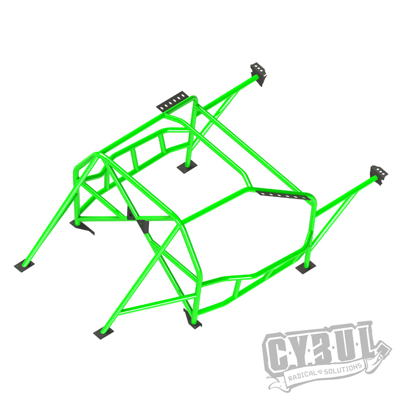 Carica immagine in Galleria Viewer, Roll Bar Multipunto da Saldare Cybul V3 Nascar per BMW E46 Coupé