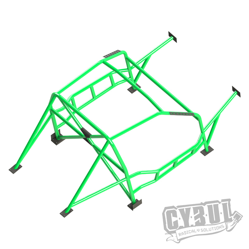 Carica immagine in Galleria Viewer, Roll Bar Multipunto da Saldare Cybul V3 Nascar per BMW Serie 1 E81 (3 Porte)