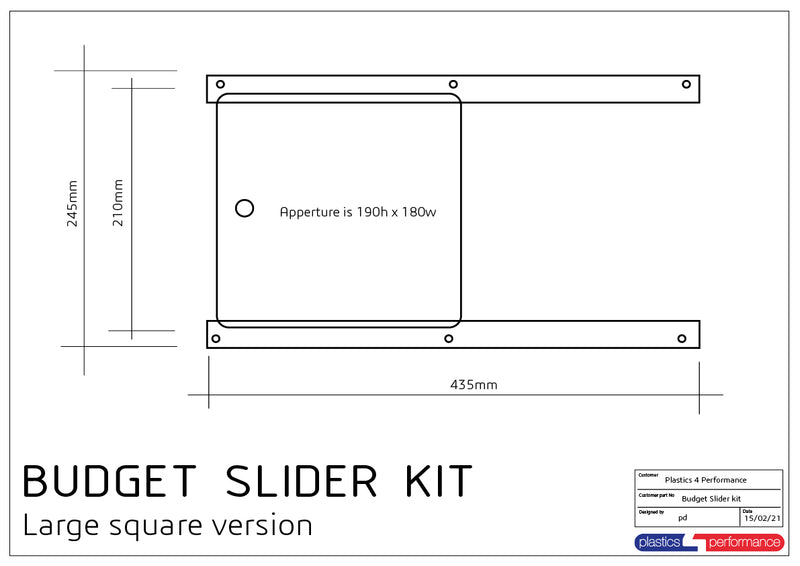 Carica immagine in Galleria Viewer, Kit Finestrino Laterale Scorrevole Budget P4P in Policarbonato