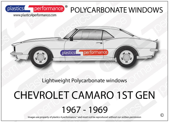 Carica immagine in Galleria Viewer, Vetri in Policarbonato per Chevrolet Camaro 1ª Gen.