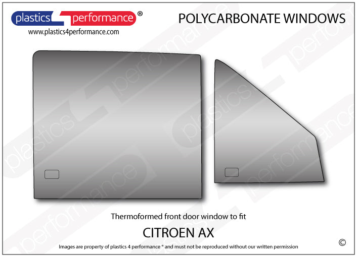 Carica immagine in Galleria Viewer, Vetri in Policarbonato per Citroen AX