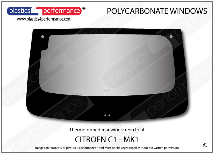 Carica immagine in Galleria Viewer, Vetri in Policarbonato per Citroen C1
