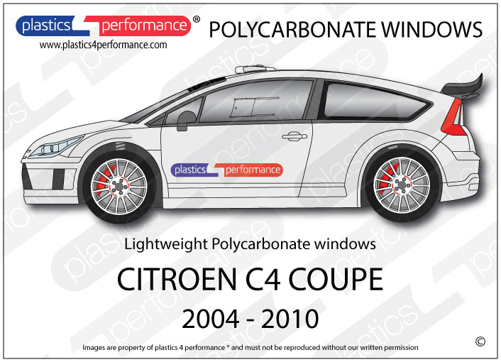 Carica immagine in Galleria Viewer, Vetri in Policarbonato per Citroen C4 Coupé