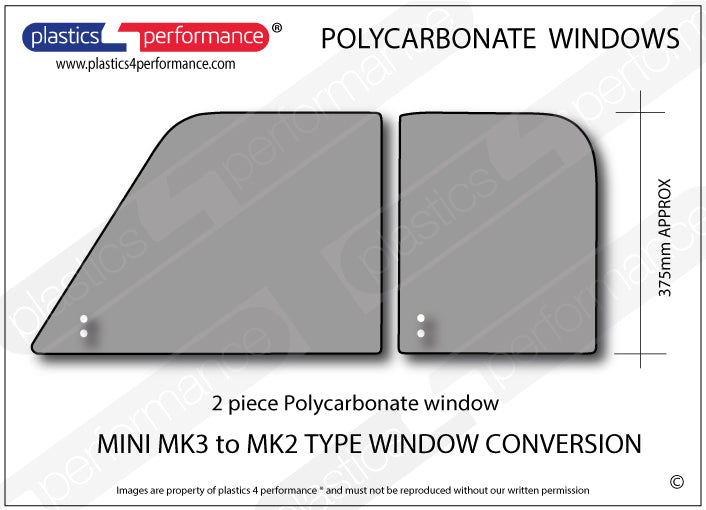 Carica immagine in Galleria Viewer, Vetri in Policarbonato per Conversione Mini Classic da MK3 a MK2