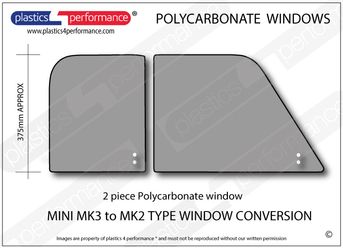 Carica immagine in Galleria Viewer, Vetri in Policarbonato per Conversione Mini Classic da MK3 a MK2