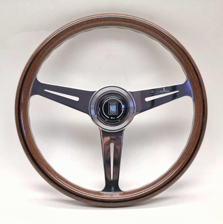 Carica immagine in Galleria Viewer, Volante Nardi Classic ND36, Legno, Razze Cromate, Piatto
