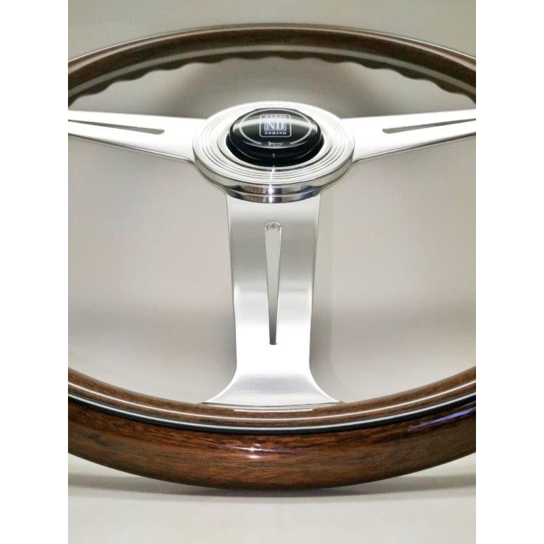 Carica immagine in Galleria Viewer, Volante Nardi Classic ND36, Legno, Razze Cromate, Piatto