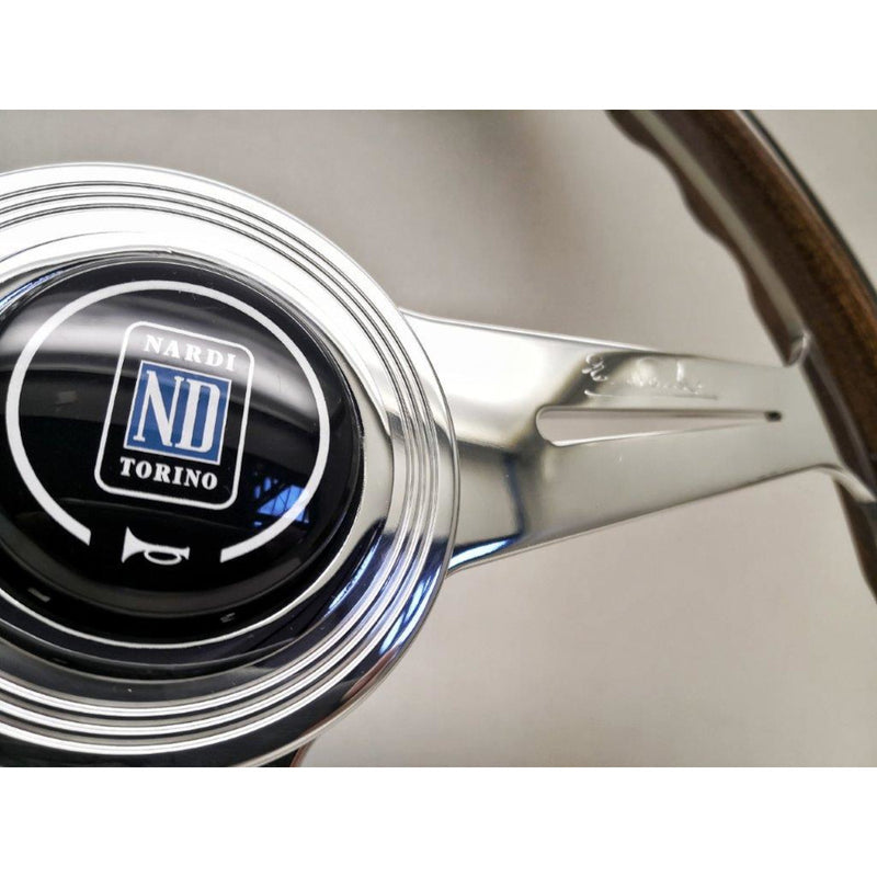 Carica immagine in Galleria Viewer, Volante Nardi Classic ND36, Legno, Razze Cromate, Piatto