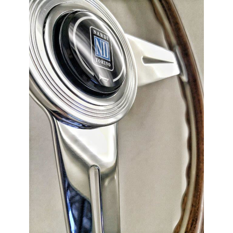 Carica immagine in Galleria Viewer, Volante Nardi Classic ND36, Legno, Razze Cromate, Piatto