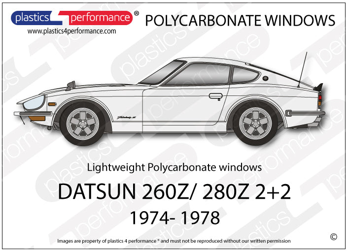 Carica immagine in Galleria Viewer, Vetri in Policarbonato per Datsun 260Z 2+2