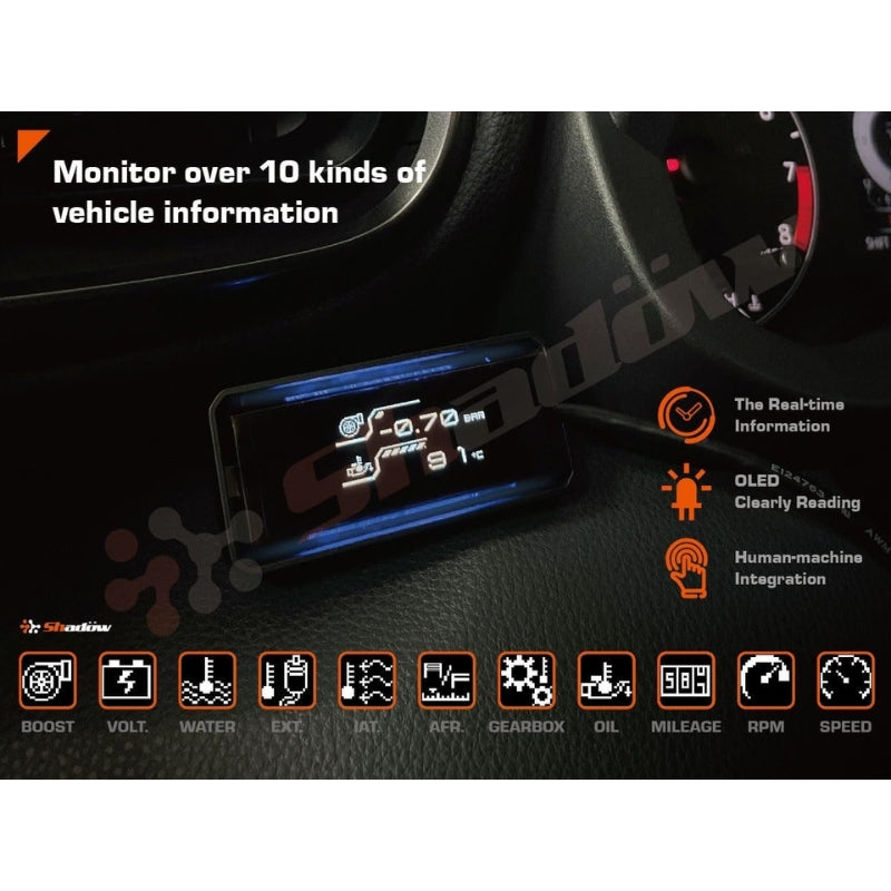 Carica immagine in Galleria Viewer, Display Multifunzione OBD II Shadow Digital Meter 2 Plus