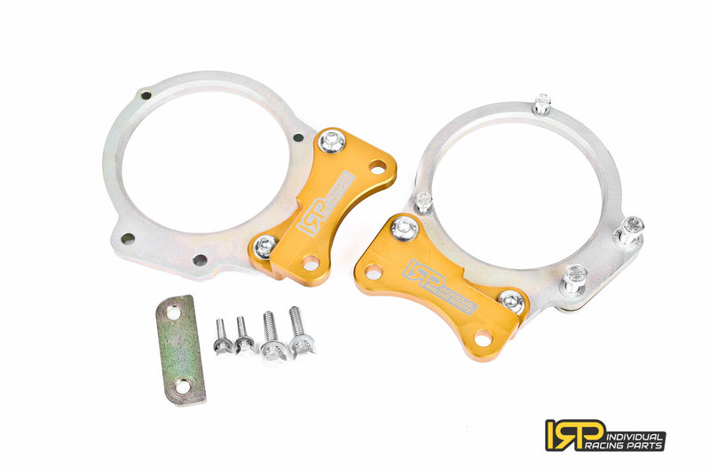 Carica immagine in Galleria Viewer, Kit Staffe Doppia Pinza Posteriore IRP Imbullonate per Pinza E46 M3 e E39