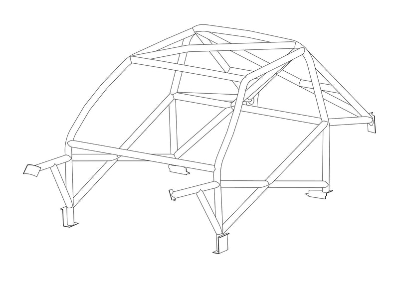 Carica immagine in Galleria Viewer, Roll Bar Multipunto Custom Cages da Saldare per BMW E30, incl. M3 - FIA (T45)