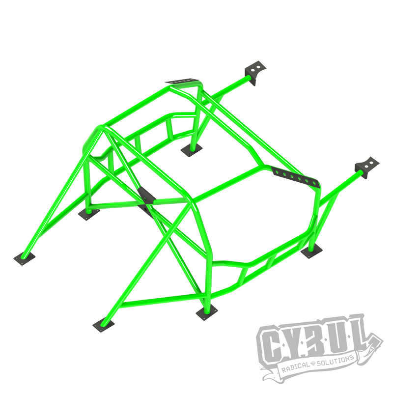 Carica immagine in Galleria Viewer, Roll Bar Multipunto da Saldare Cybul V3 Nascar per BMW E30 Berlina