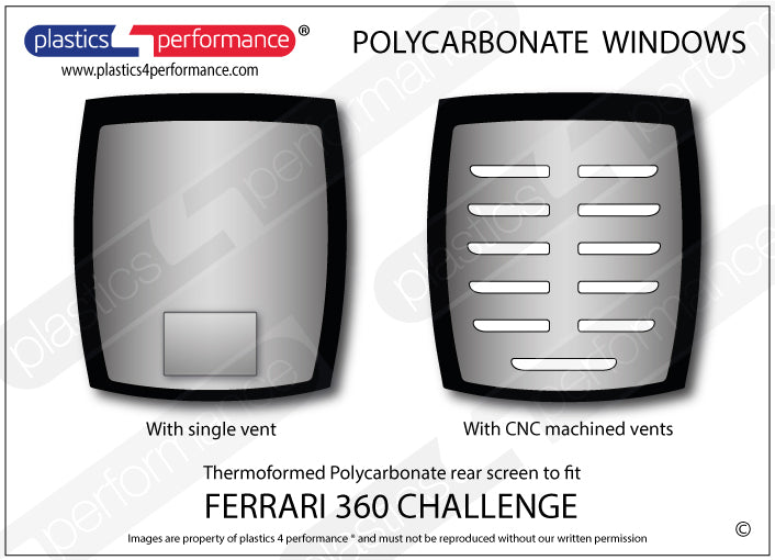 Carica immagine in Galleria Viewer, Vetri in Policarbonato per Ferrari 360 Challenge