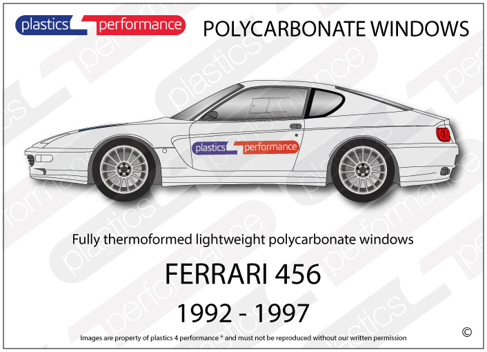 Carica immagine in Galleria Viewer, Vetri in Policarbonato per Ferrari 456