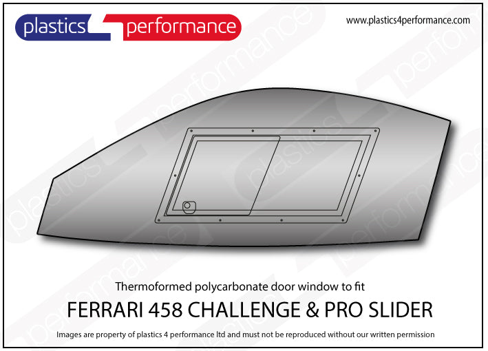 Carica immagine in Galleria Viewer, Vetri in Policarbonato per Ferrari 458 Challenge