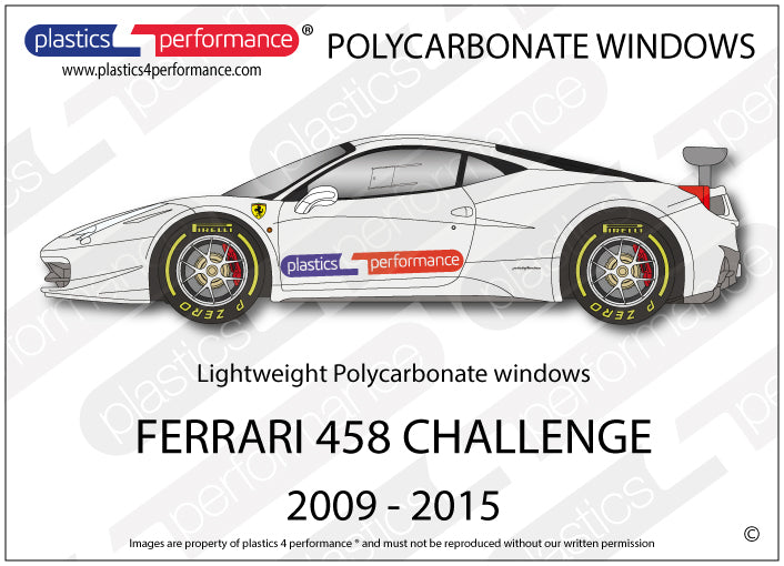 Carica immagine in Galleria Viewer, Vetri in Policarbonato per Ferrari 458 Challenge
