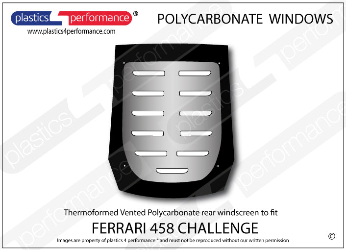 Carica immagine in Galleria Viewer, Vetri in Policarbonato per Ferrari 458 Challenge
