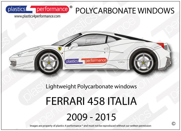 Carica immagine in Galleria Viewer, Vetri in Policarbonato per Ferrari 458