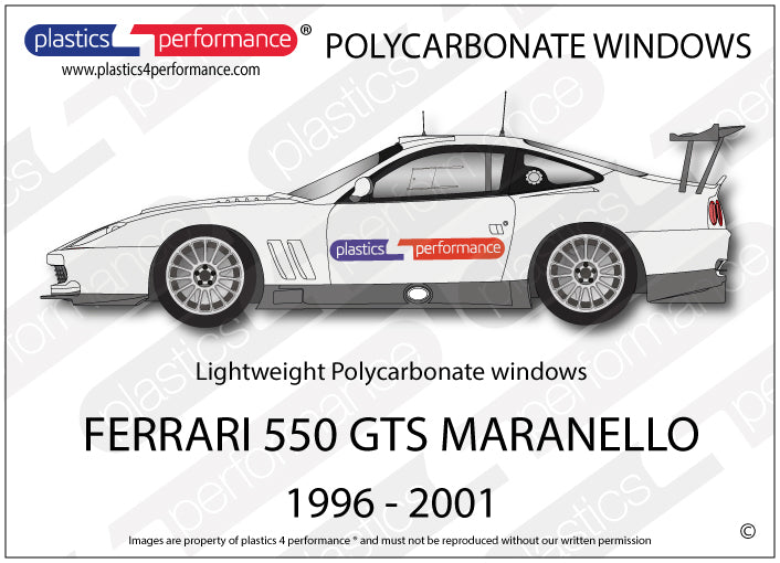 Carica immagine in Galleria Viewer, Vetri in Policarbonato per Ferrari 550 Maranello