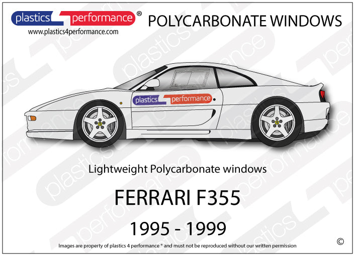 Carica immagine in Galleria Viewer, Vetri in Policarbonato per Ferrari F355