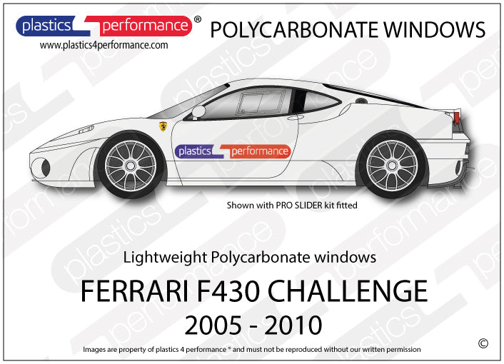 Carica immagine in Galleria Viewer, Vetri in Policarbonato per Ferrari F430 Challenge
