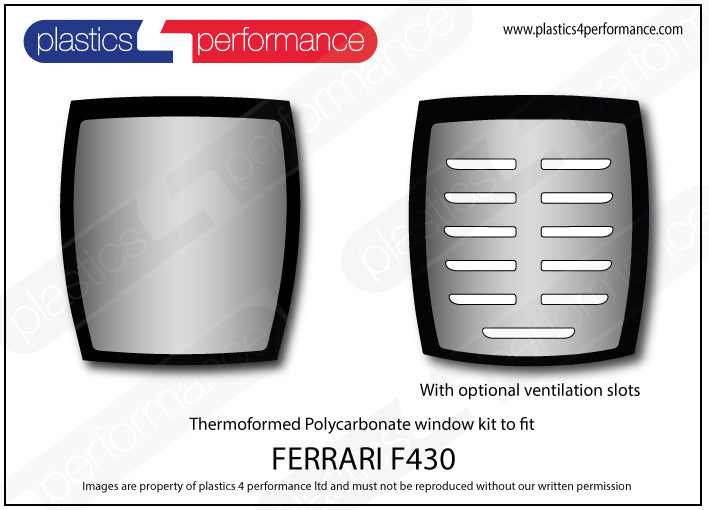 Carica immagine in Galleria Viewer, Vetri in Policarbonato per Ferrari F430