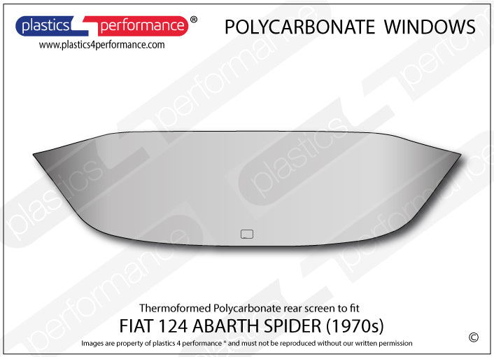Carica immagine in Galleria Viewer, Vetri in Policarbonato per Fiat 124 Abarth Spider