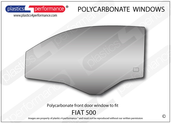 Carica immagine in Galleria Viewer, Vetri in Policarbonato per Fiat 500