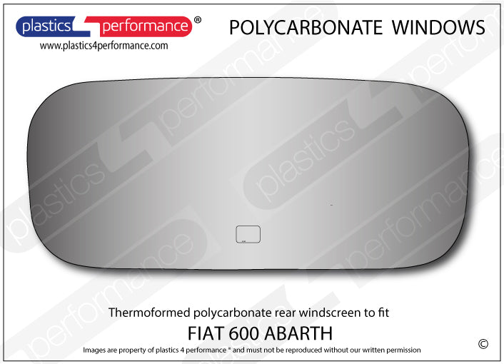 Carica immagine in Galleria Viewer, Vetri in Policarbonato per Fiat 600 Abarth