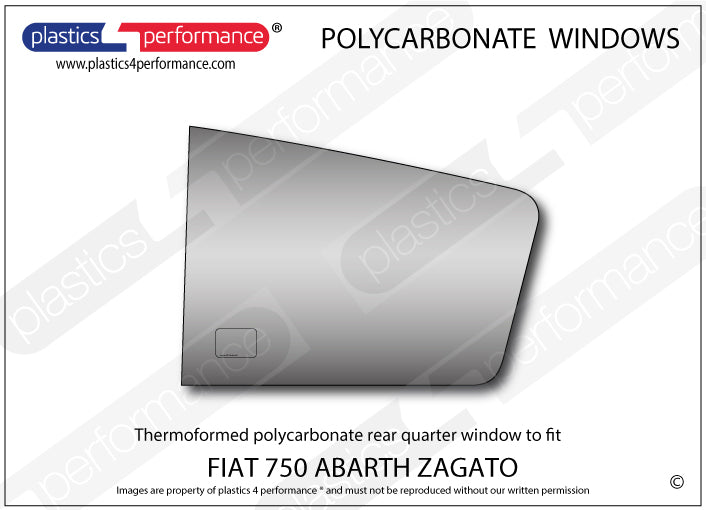 Carica immagine in Galleria Viewer, Vetri in Policarbonato per Fiat 750 Abarth Zagato