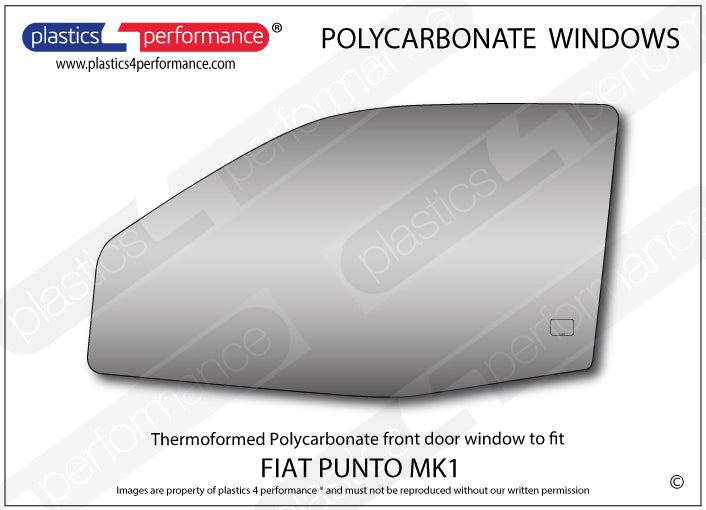 Carica immagine in Galleria Viewer, Vetri in Policarbonato per Fiat Punto MK1