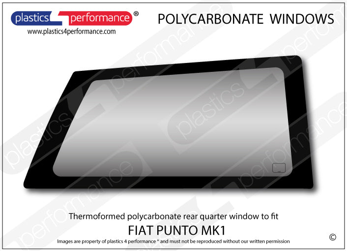 Carica immagine in Galleria Viewer, Vetri in Policarbonato per Fiat Punto MK1