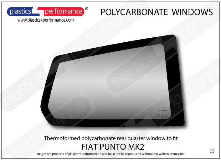 Carica immagine in Galleria Viewer, Vetri in Policarbonato per Fiat Punto MK2